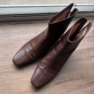 Jcrew brown leather Stevie booties